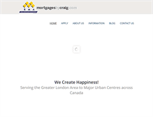 Tablet Screenshot of mortgagesbycraig.com